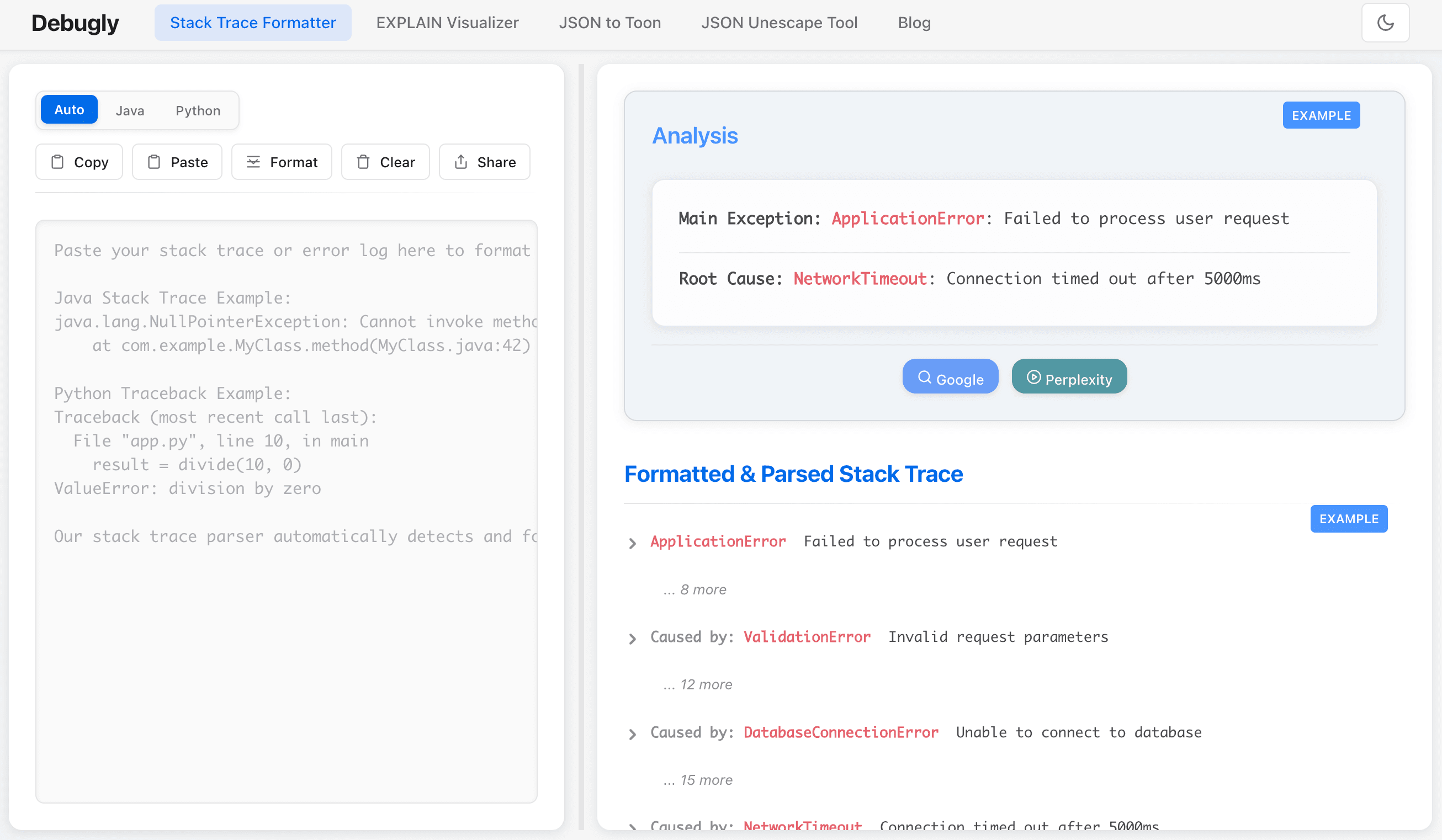 Debugly screenshot 1