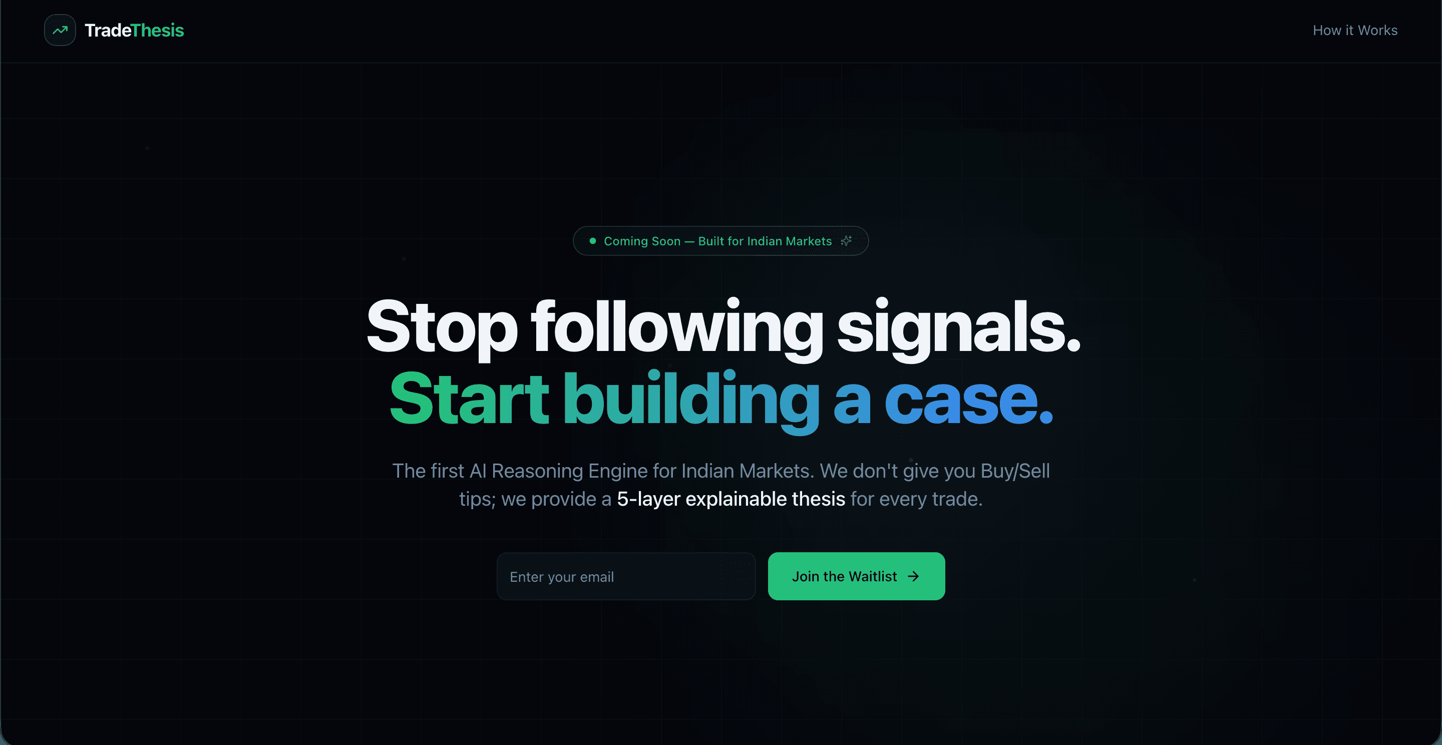 TradeThesis screenshot 1