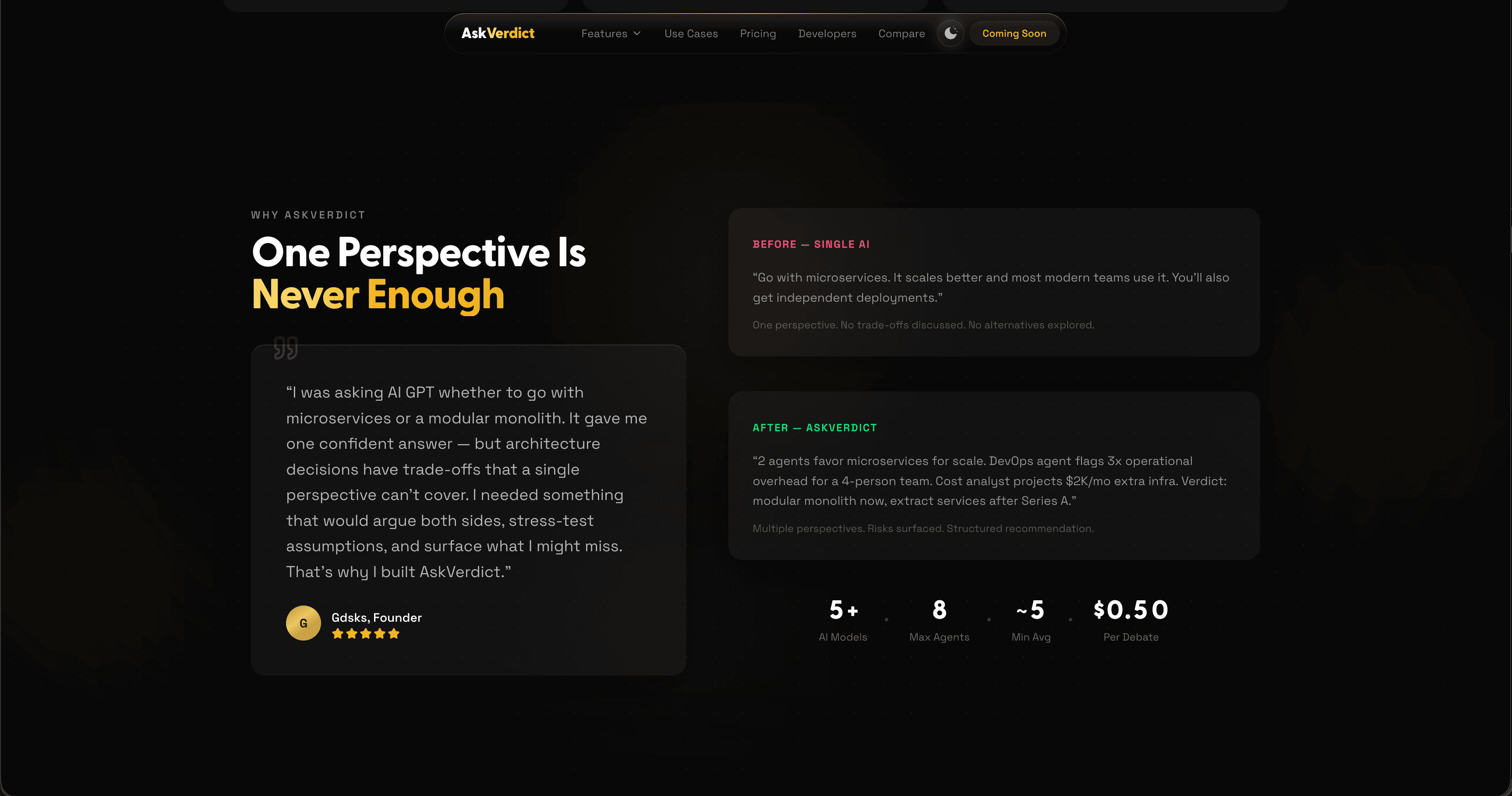 AskVerdict screenshot 3