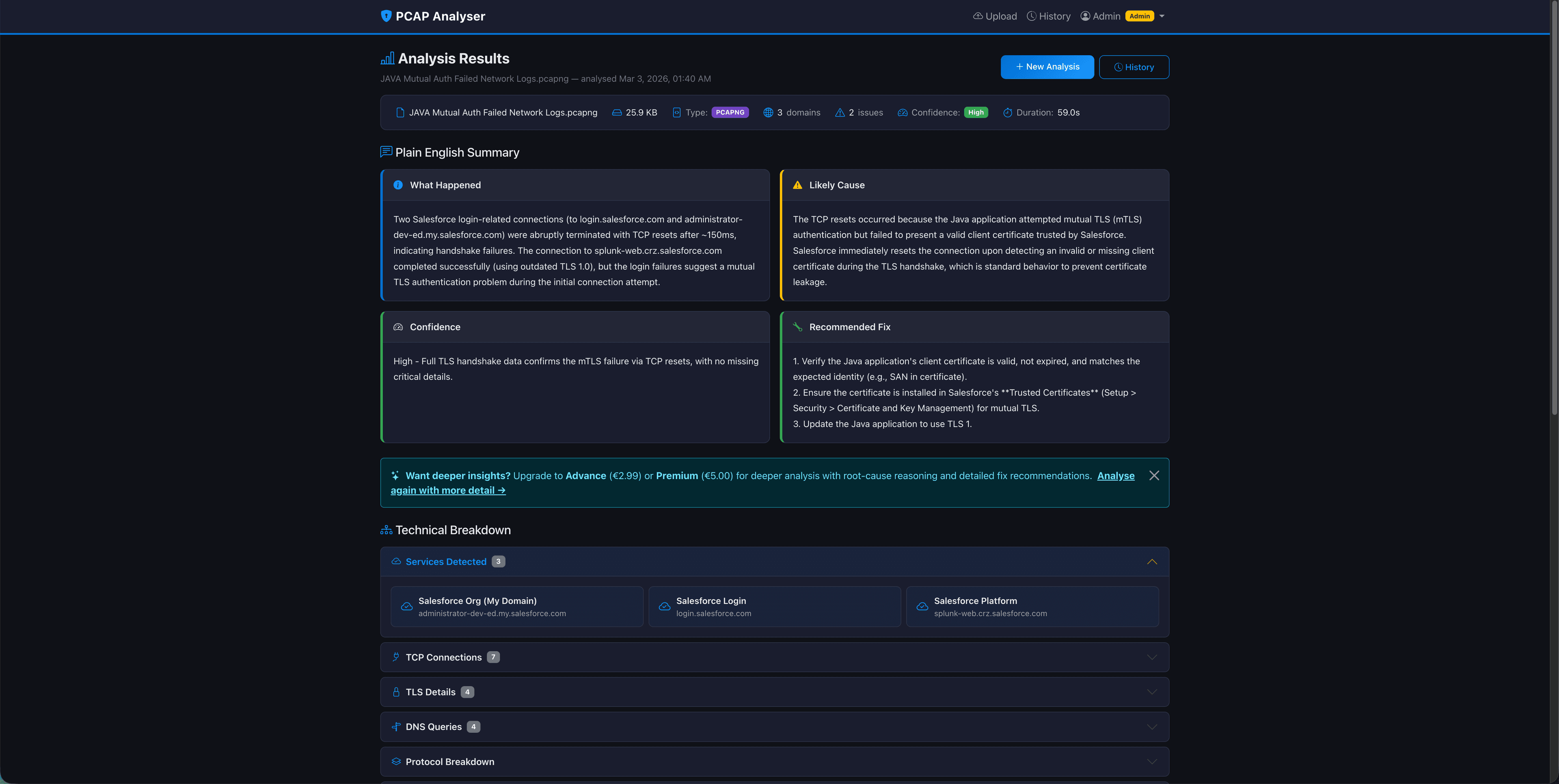 PCAP Analyser screenshot 5