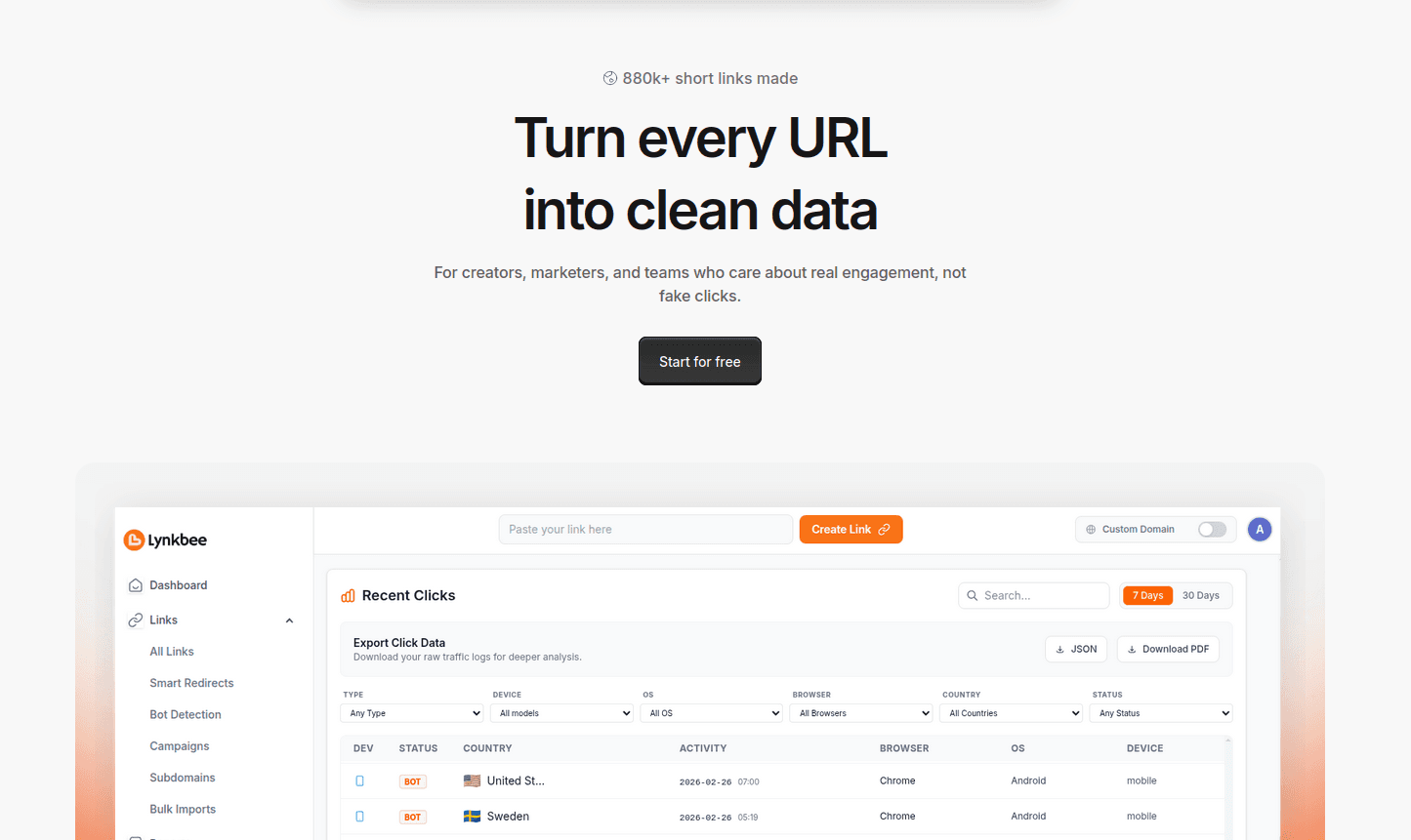 Lynkb.ee screenshot 2