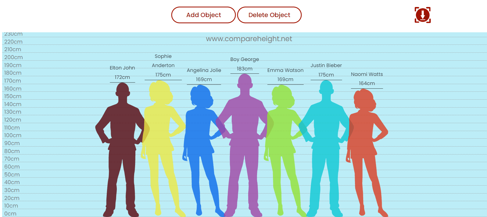 CompareHeight screenshot 1