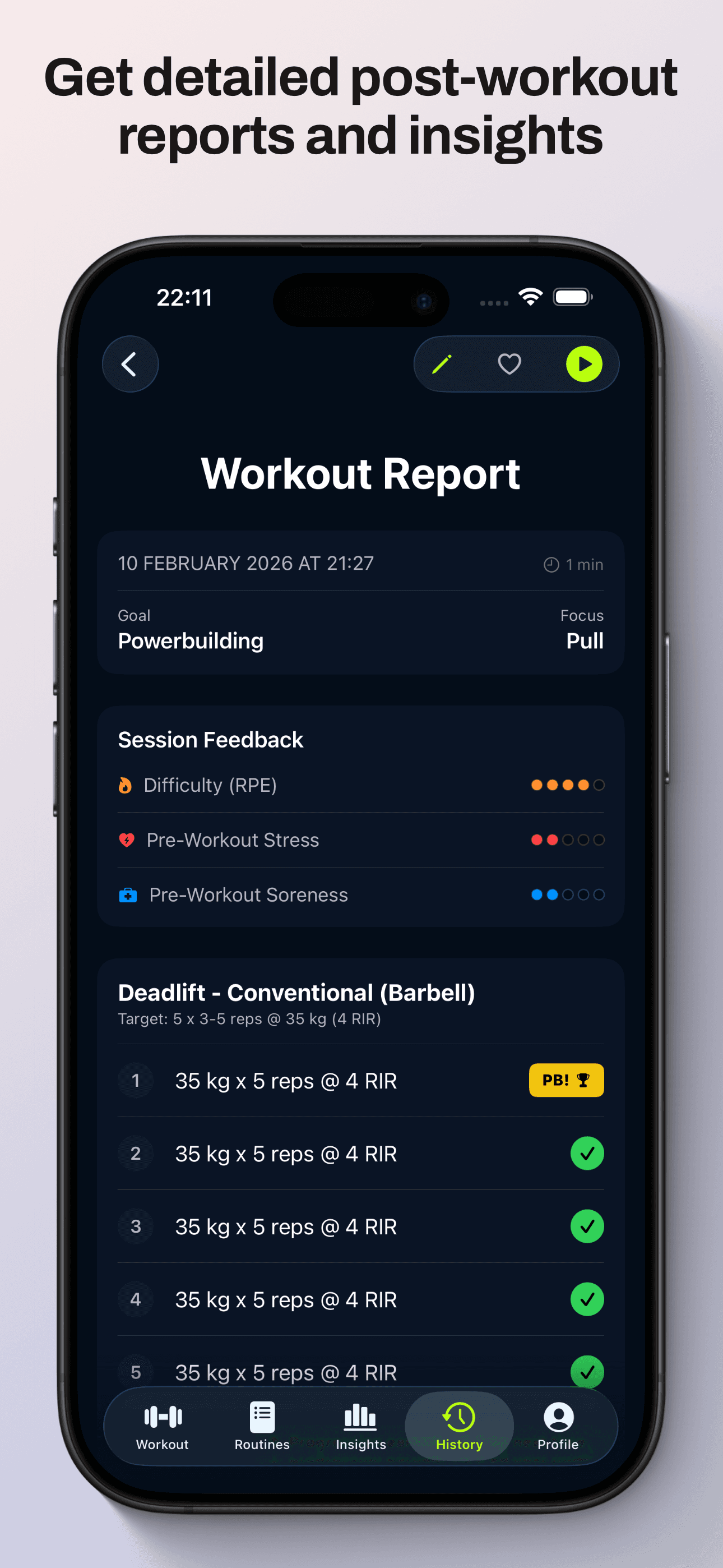 Flux : AI Workout Planner & Tracker screenshot 7