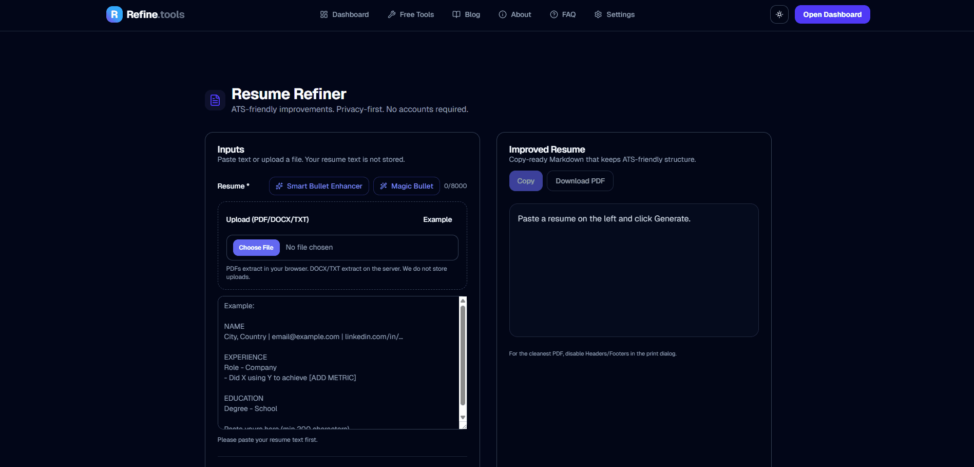 Refine.tools screenshot 3