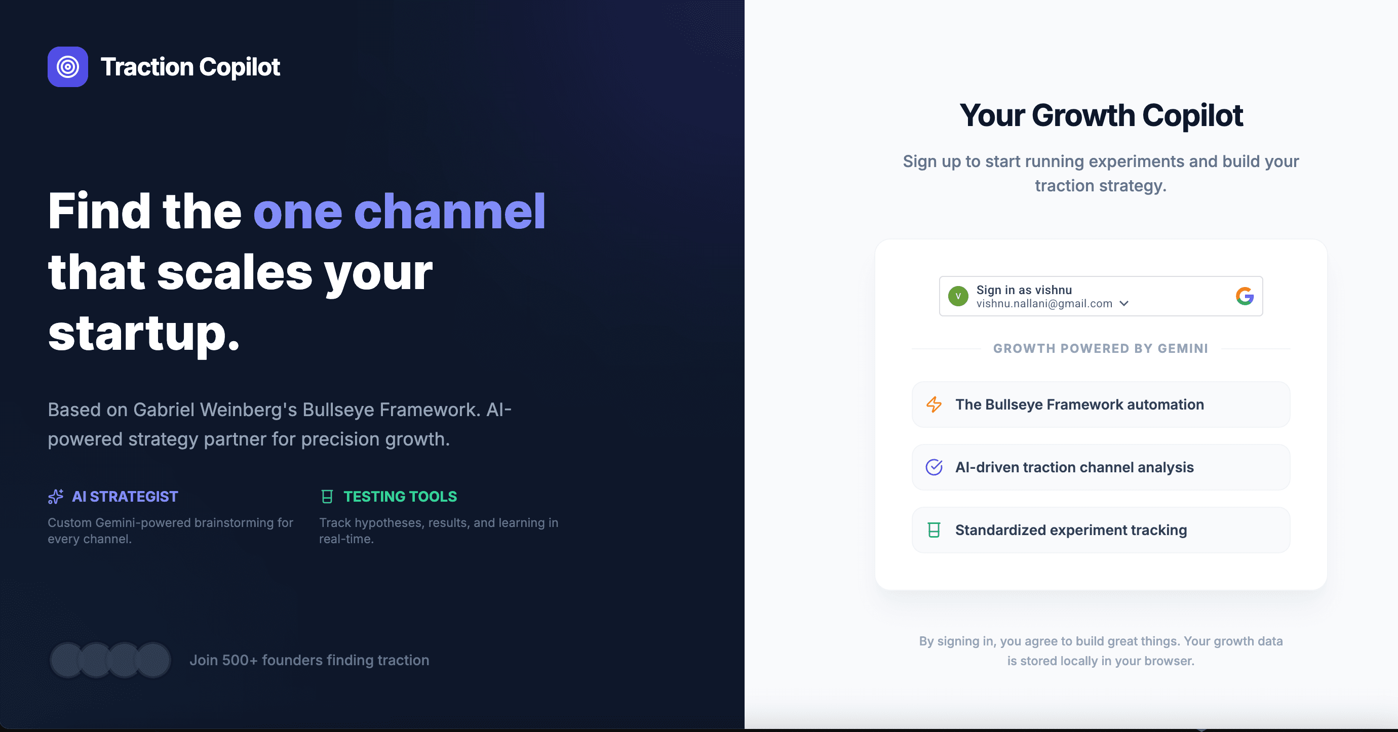 Traction Copilot screenshot 2
