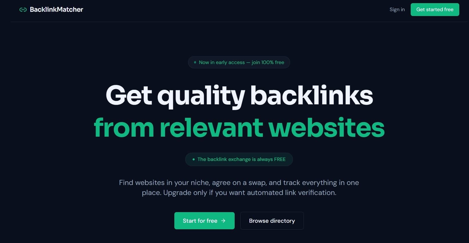 BacklinkMatcher screenshot 2