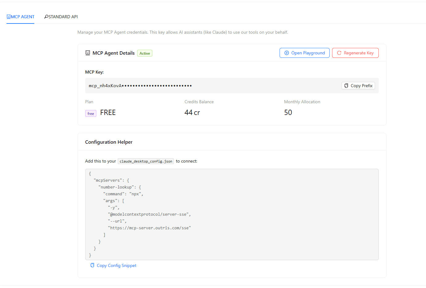 Outris Identity MCP screenshot 6
