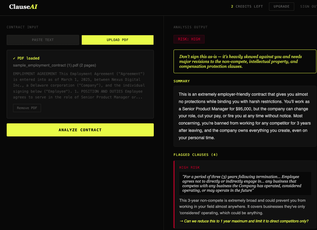 ClauseAI screenshot 3