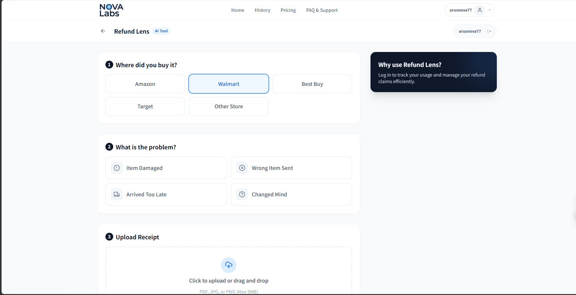 Refund Lens screenshot 2