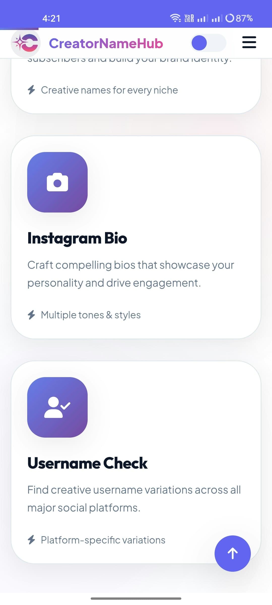 CreatorNameHub screenshot 3