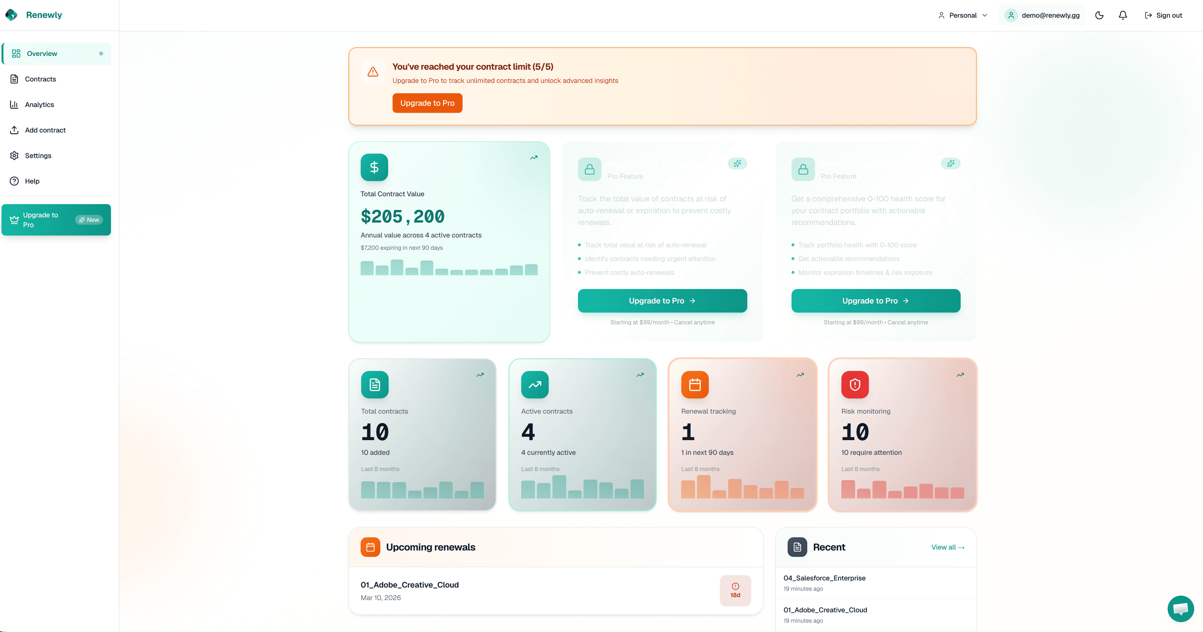 Renewly screenshot 1