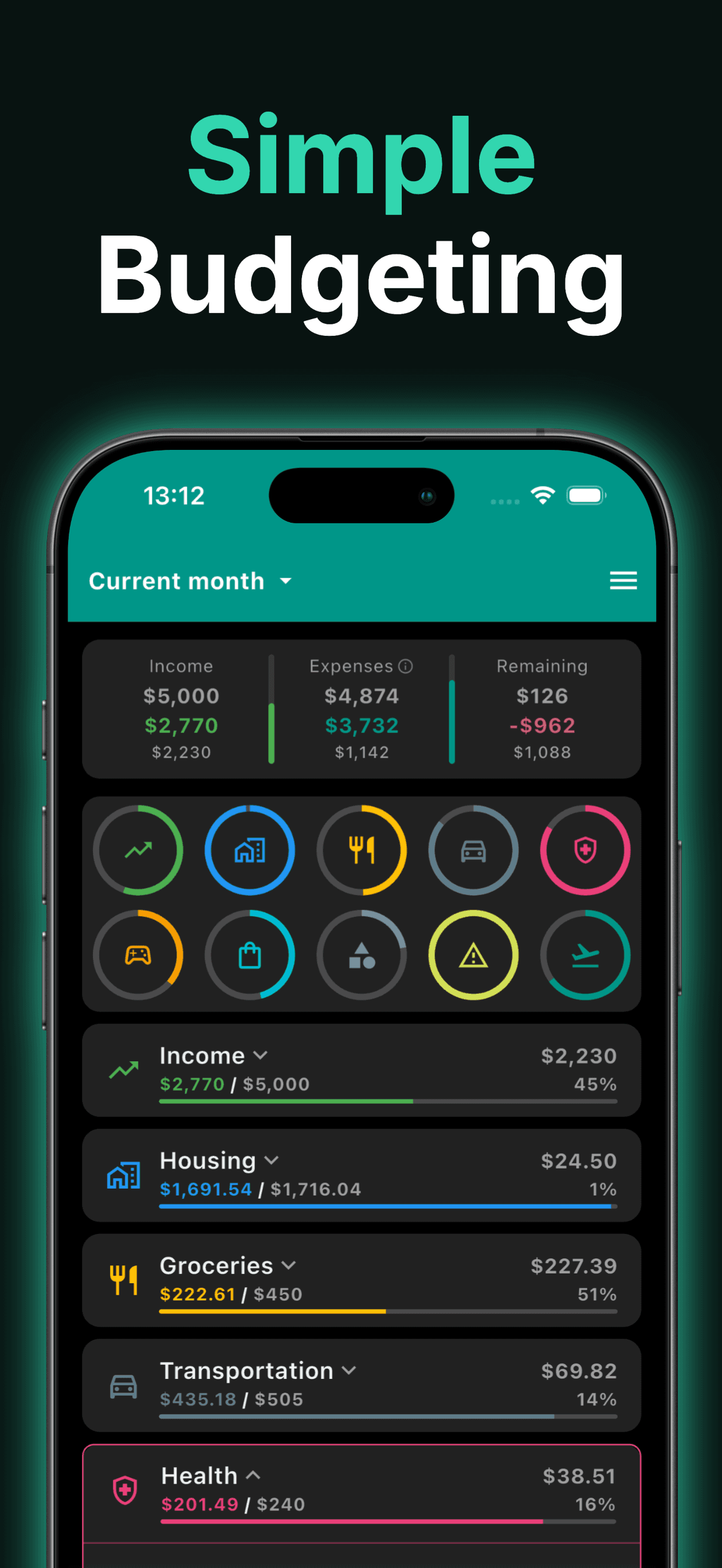 Budgetum screenshot 1