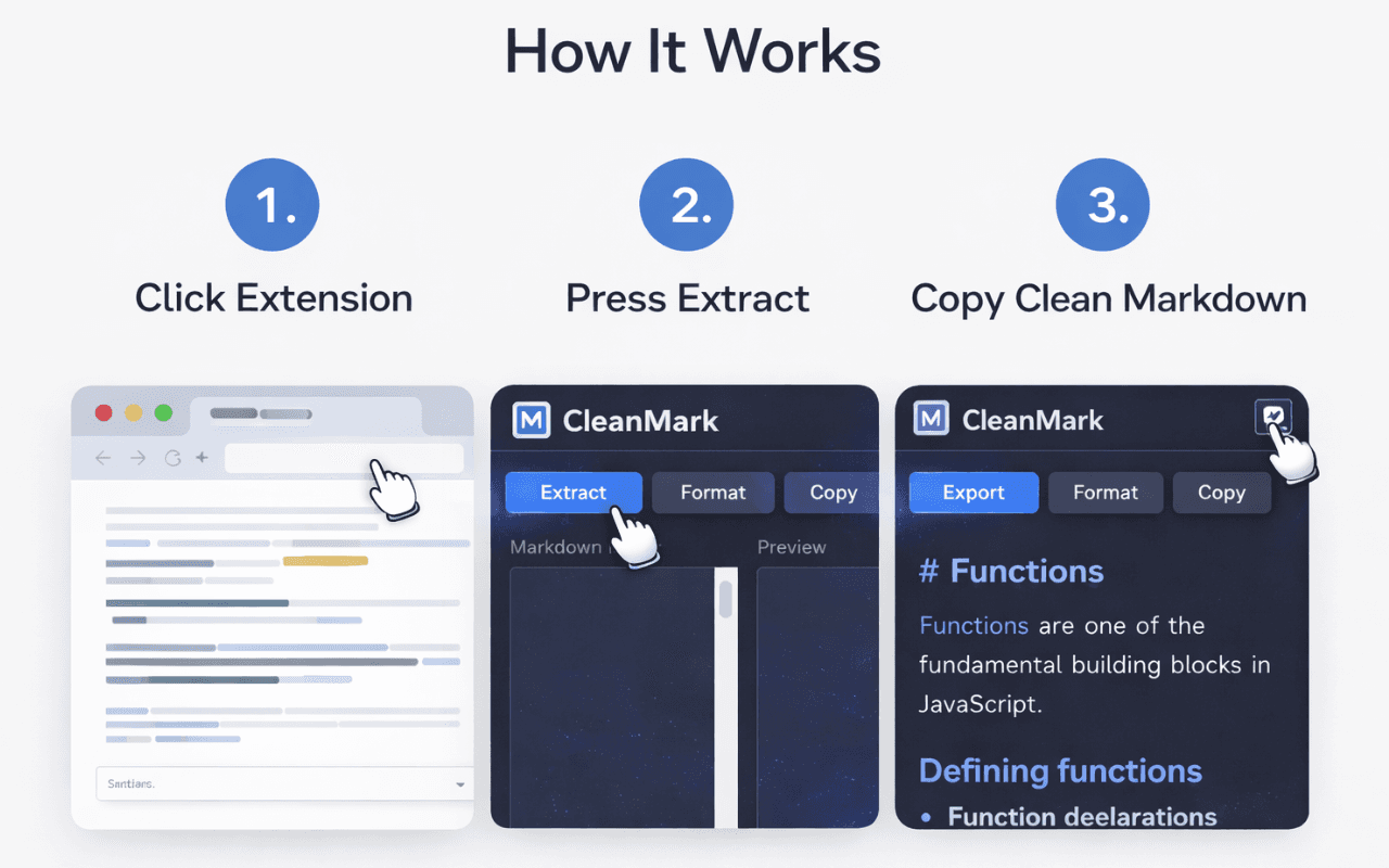CleanMark - Smart Markdown Extractor screenshot 4