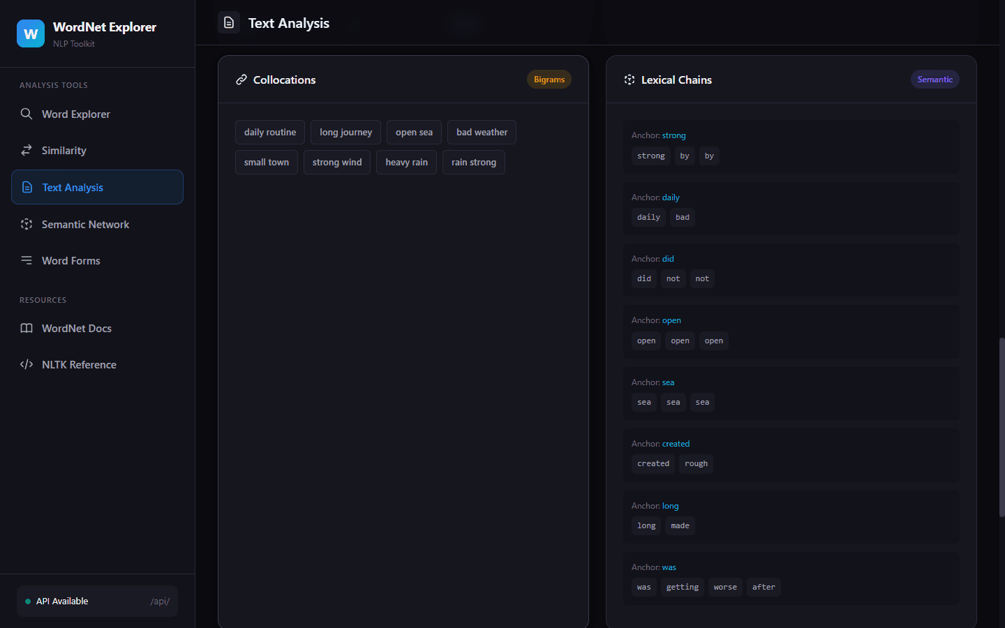 WordNet Explorer: NLP Toolkit screenshot 4