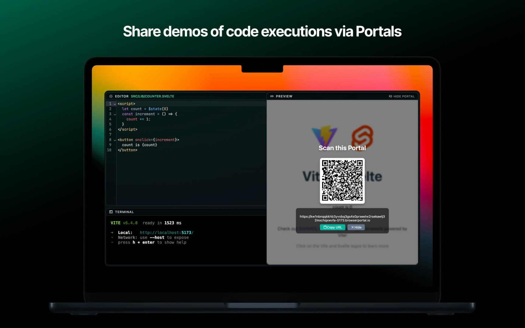 BrowserPod for Node.js screenshot 2