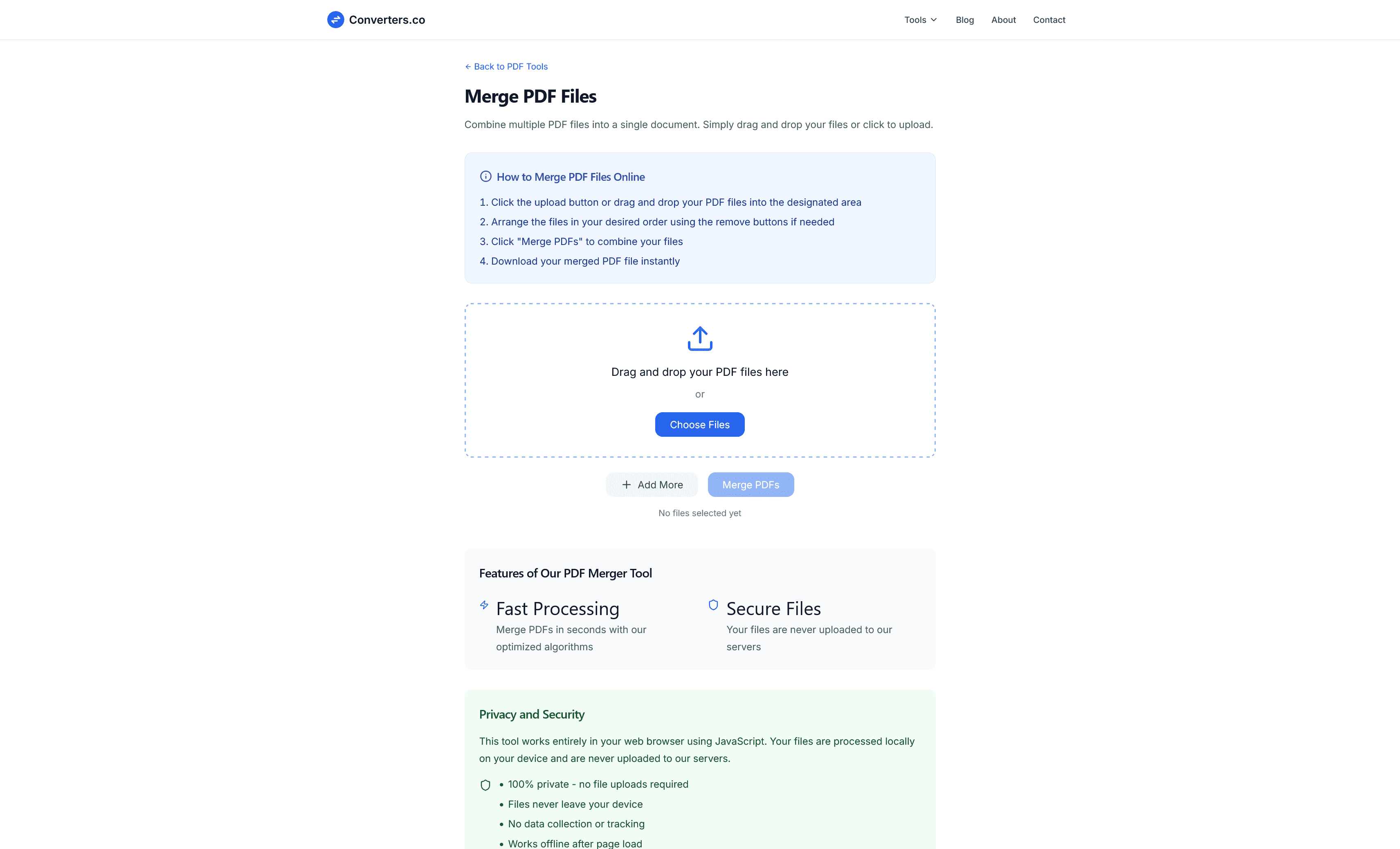 Converters.co screenshot 2