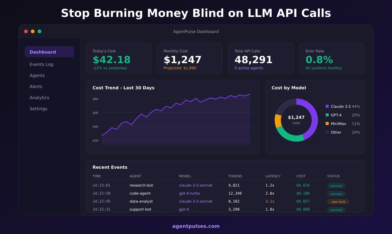 AgentPulses – AI Agent Observability screenshot 4