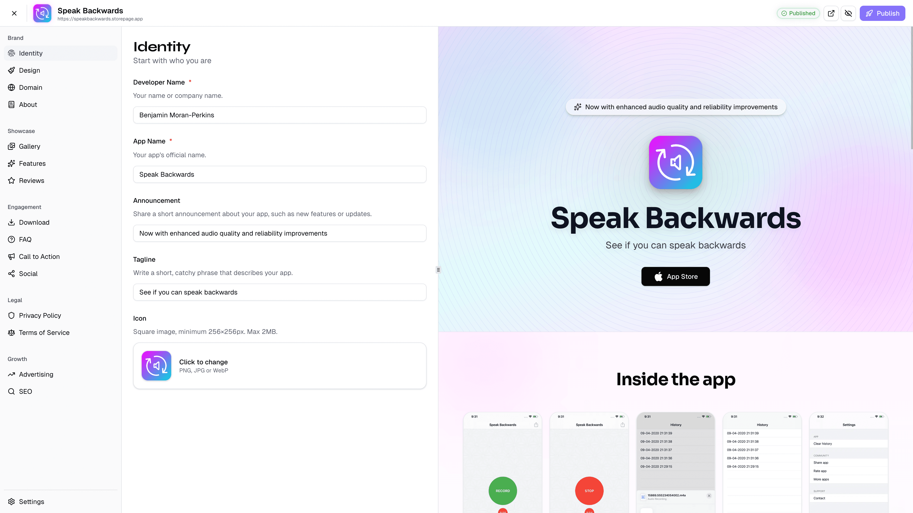 Storepage screenshot 3
