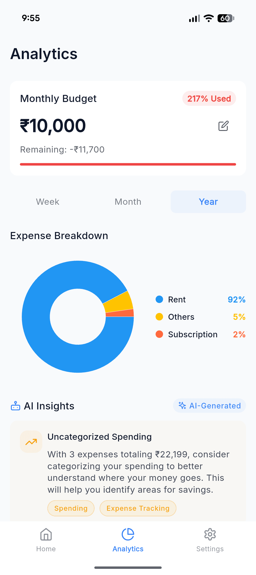 MoneyMinder | AI Expense Tracker screenshot 5