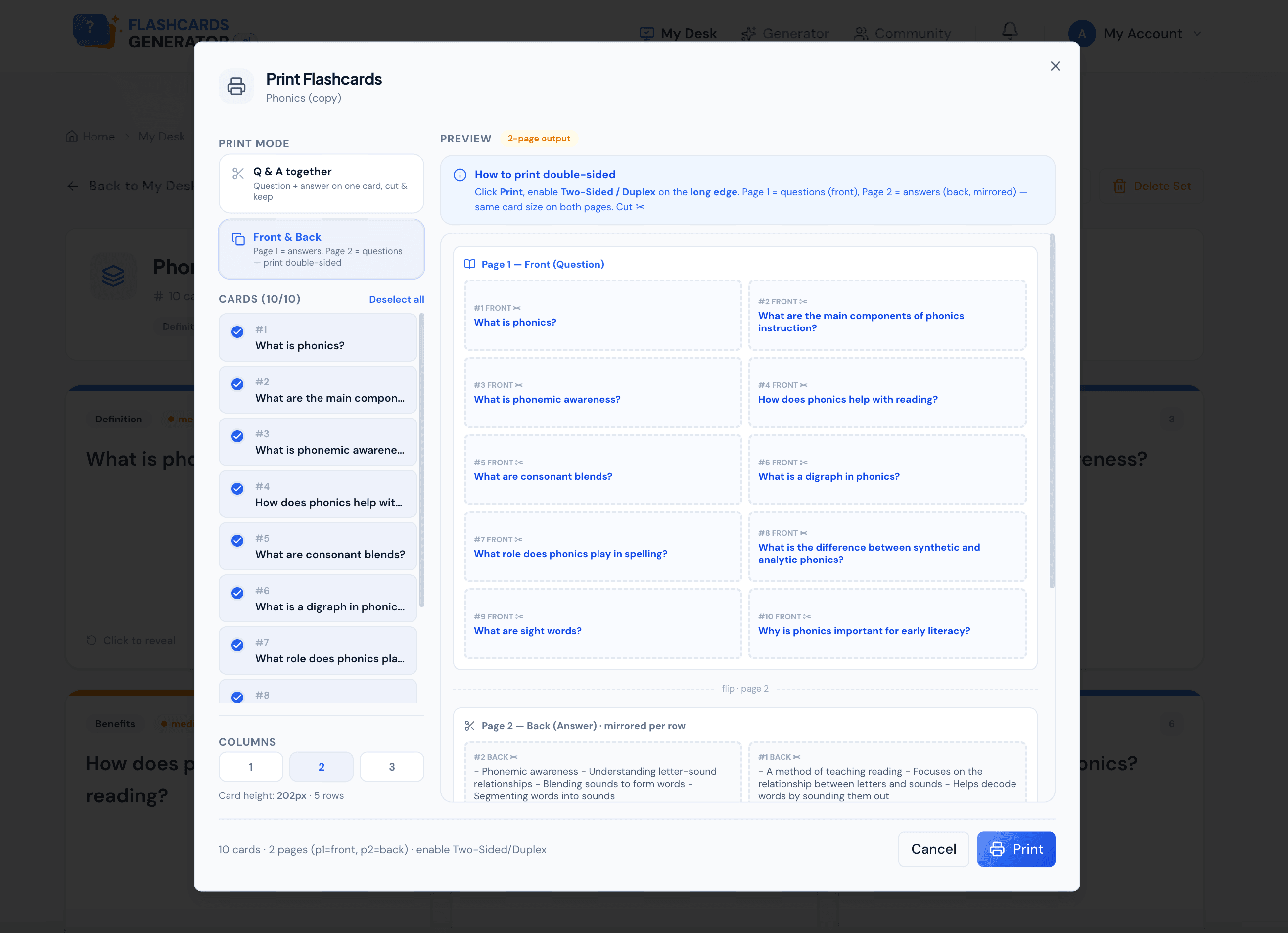 FlashCardsGenerator.ai screenshot 5