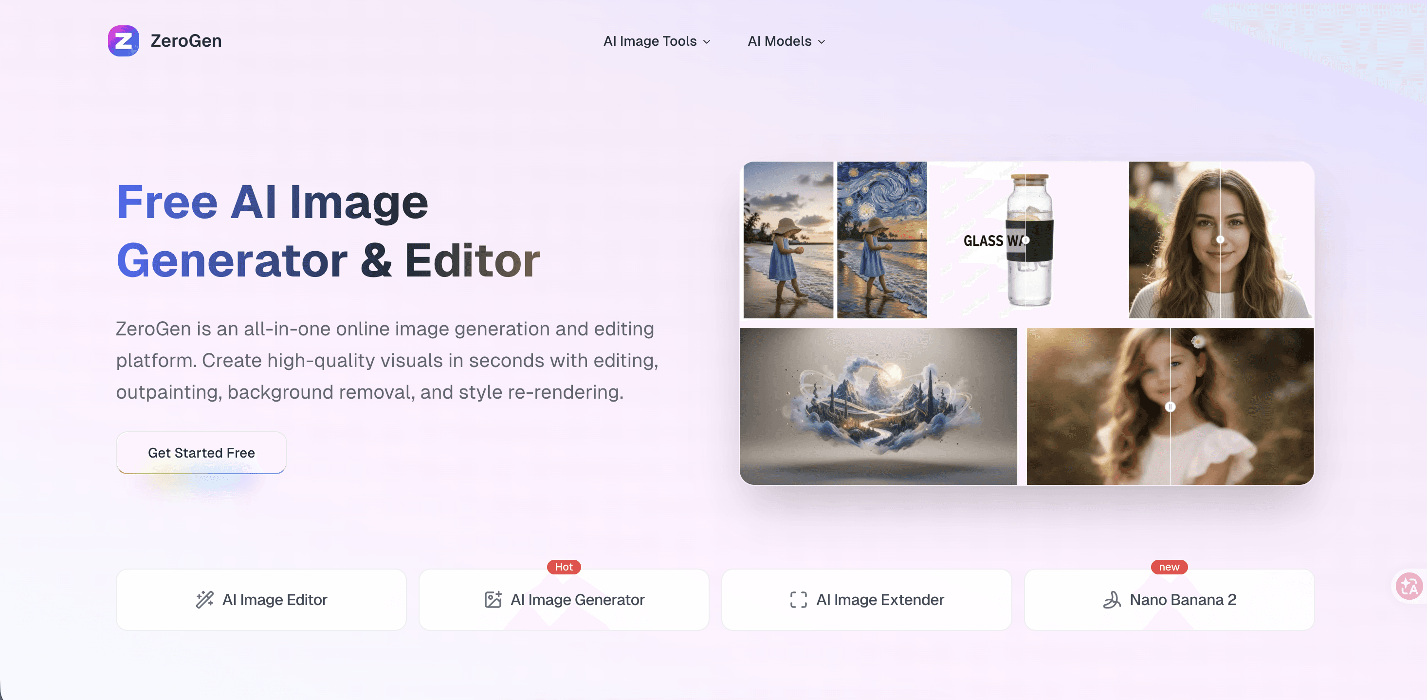 ZeroGen: All-in-one AI Creation Platform screenshot 1
