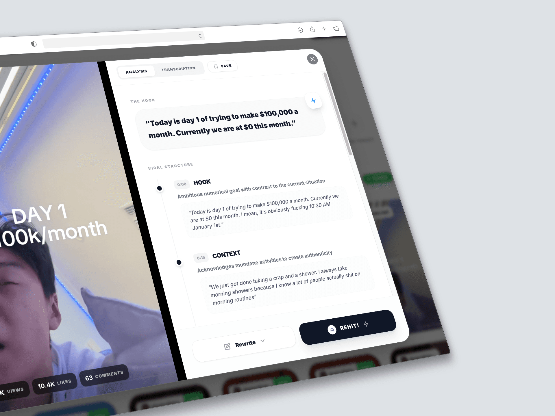 Rehit.ai screenshot 1