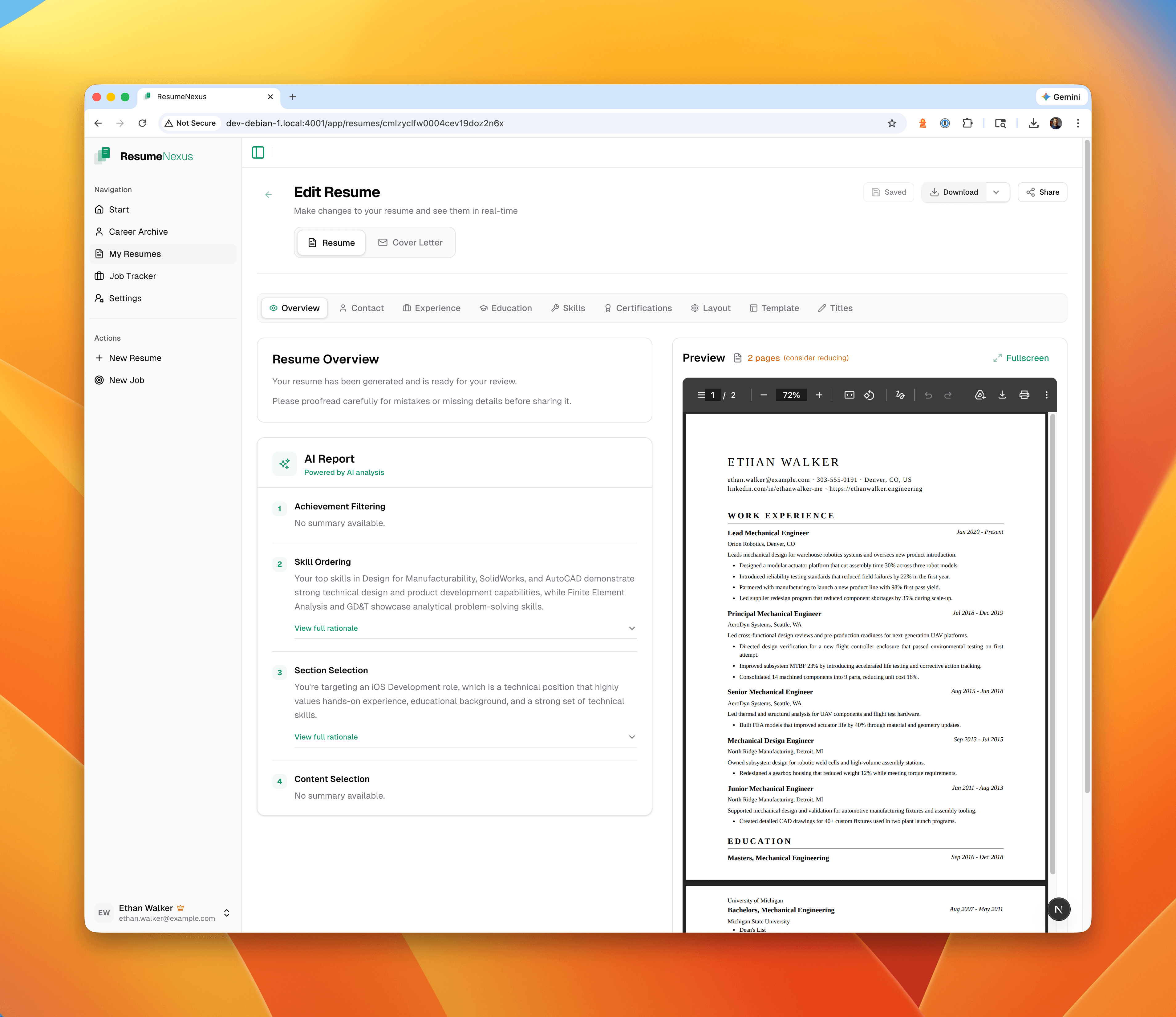 ResumeNexus screenshot 4