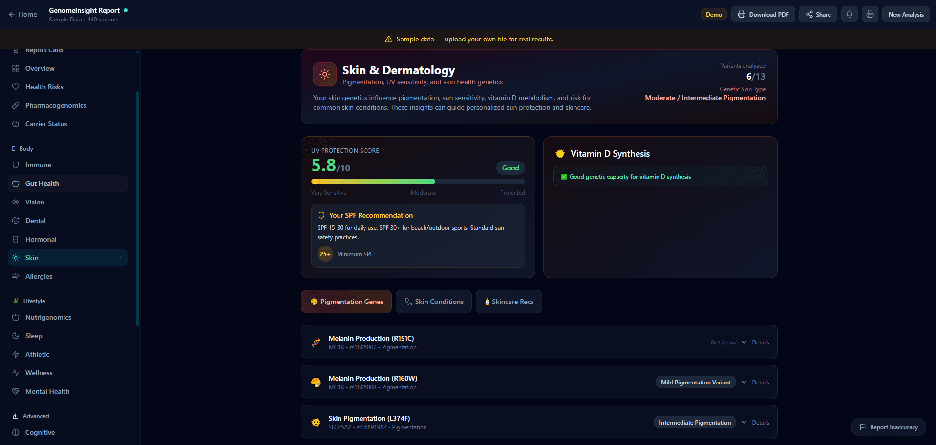 GenomeInsight screenshot 7