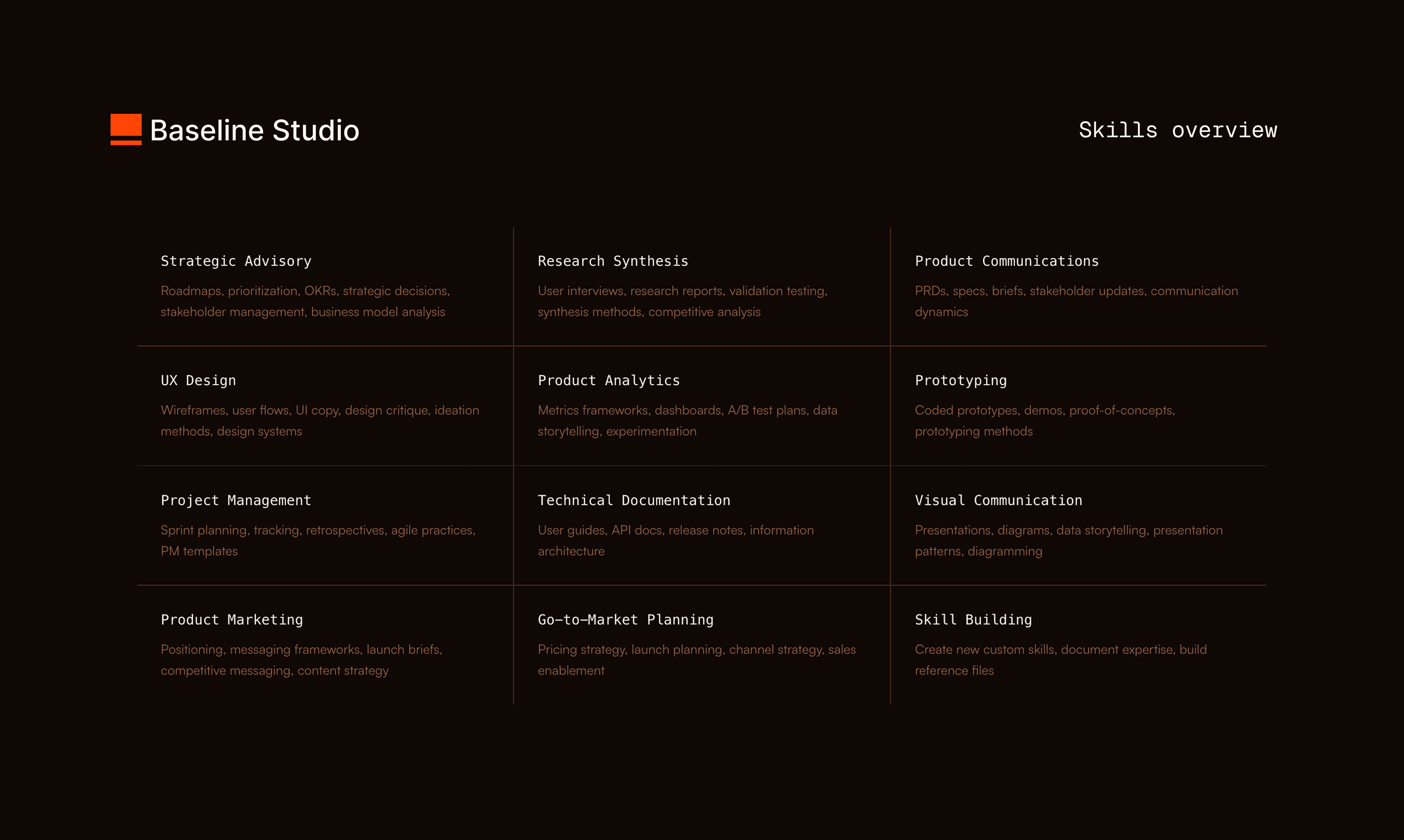 Baseline Core screenshot 4