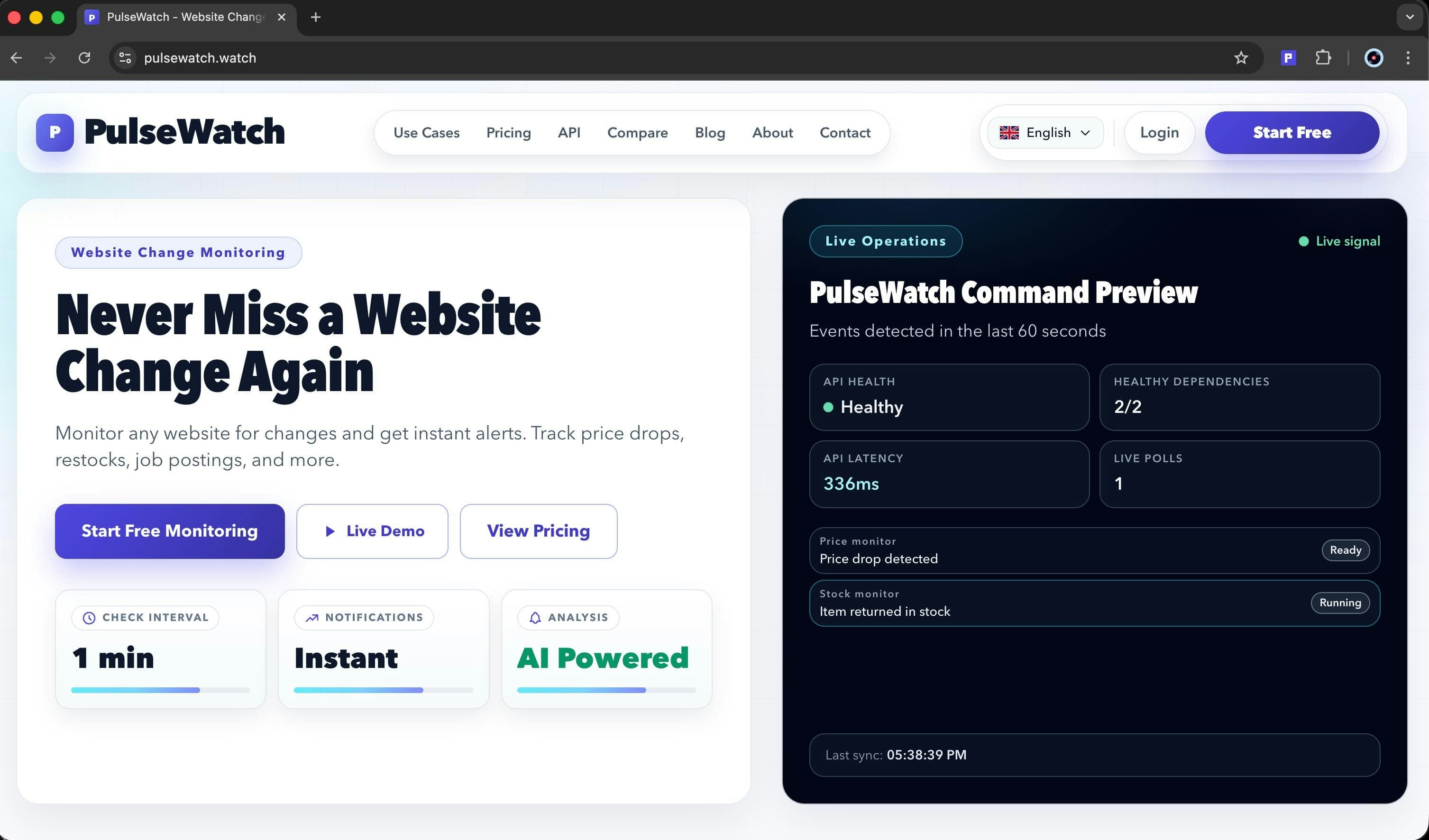 PulseWatch screenshot 2