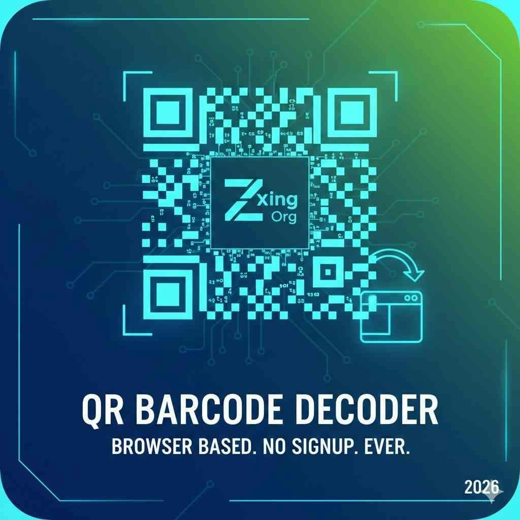 ZXing Org - Online QR and WiFi Decoder screenshot 1