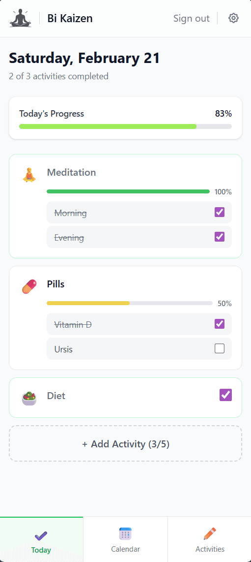 Bi Kaizen screenshot 2