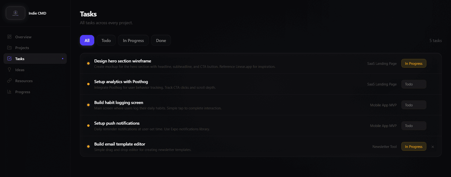 Indie CMD screenshot 4