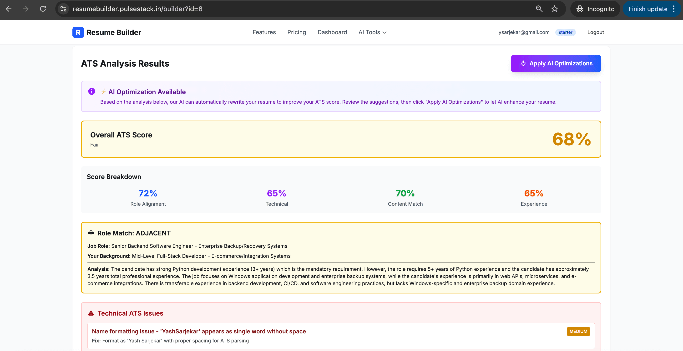 AI Resume Builder - Beat ATS screenshot 9
