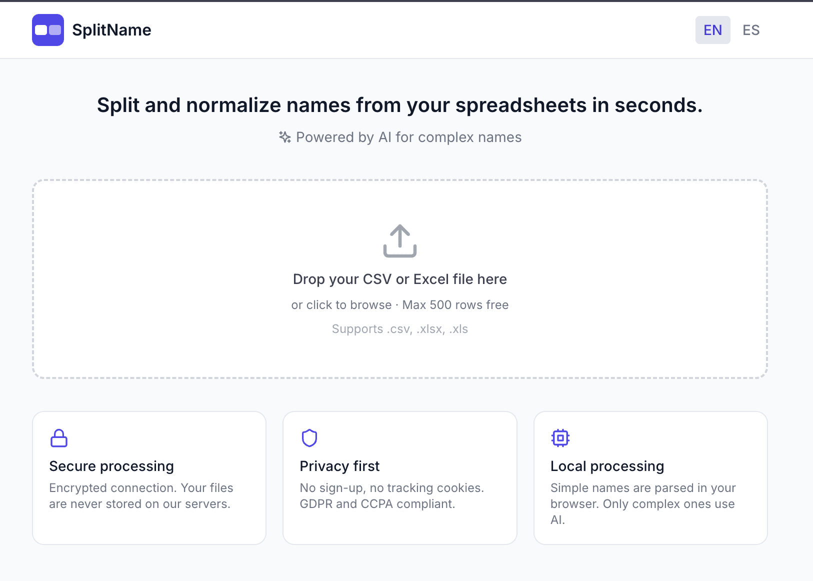 SplitName screenshot 1