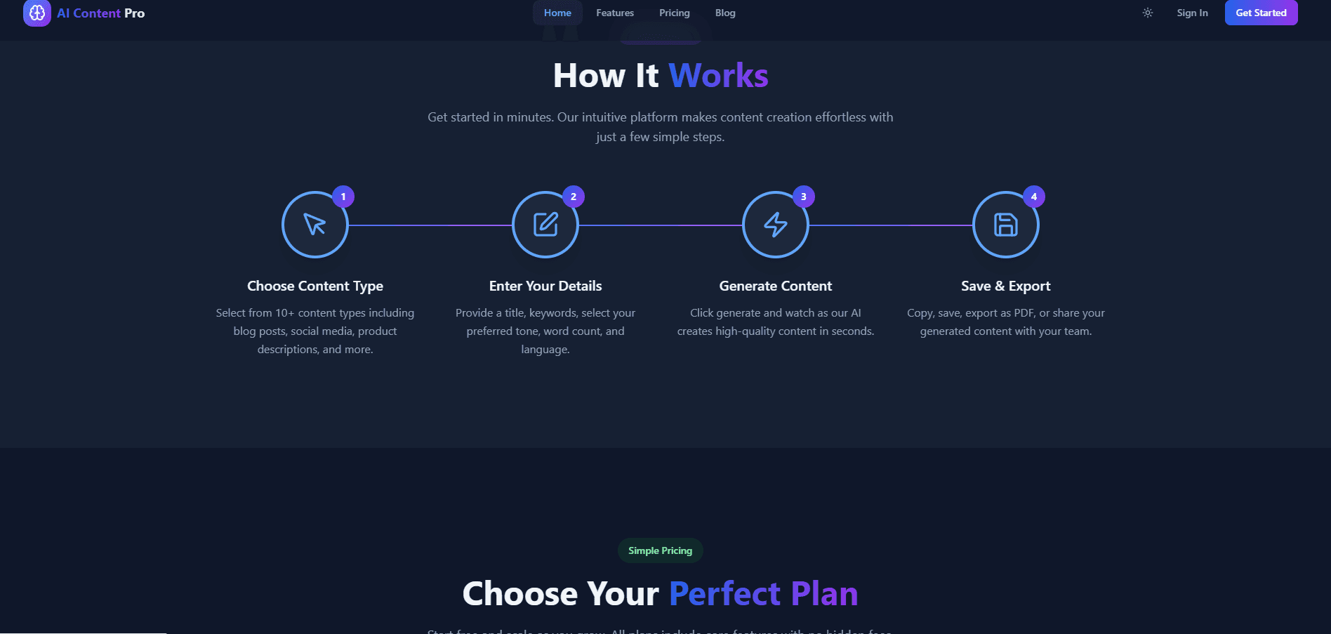 AI Content Generator SaaS Kit screenshot 1
