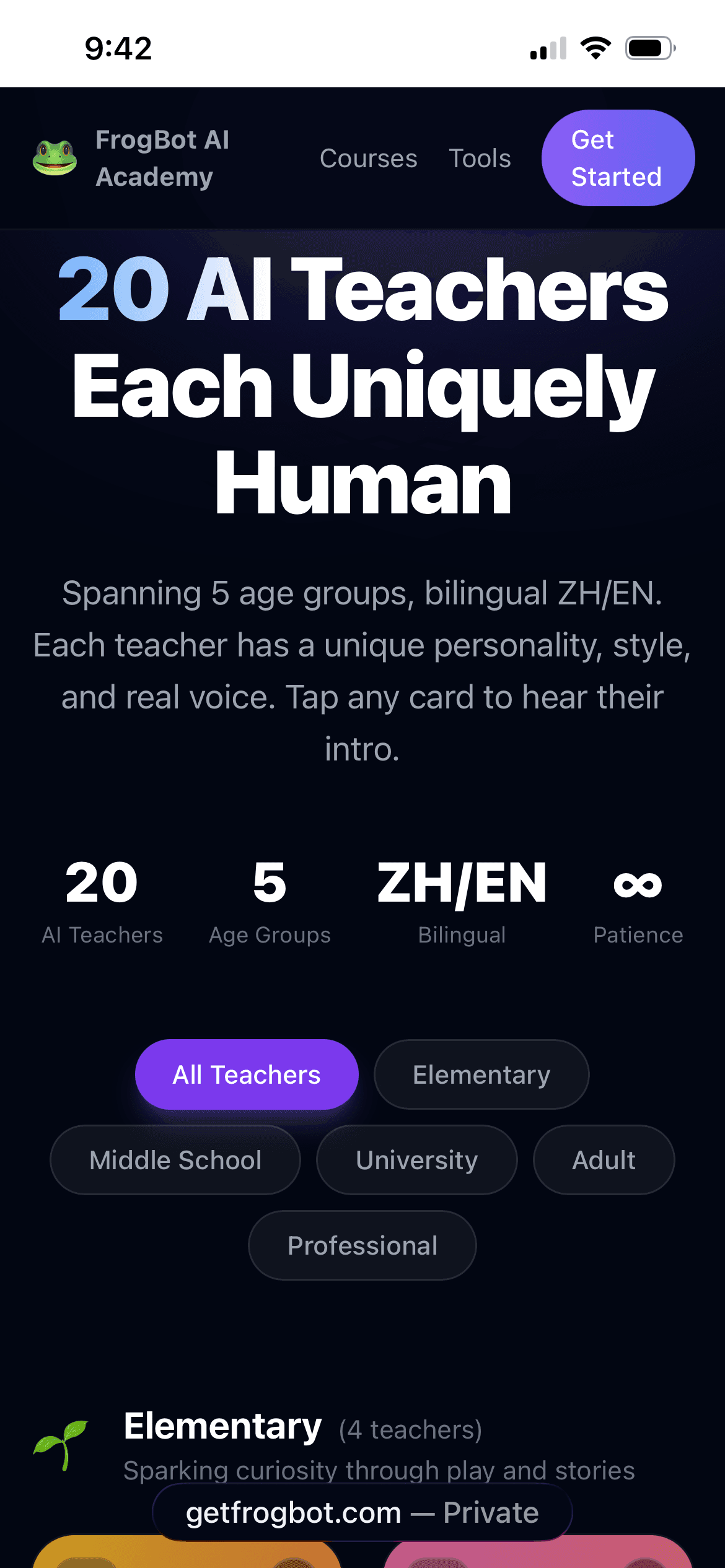FrogBot AI Academy screenshot 1