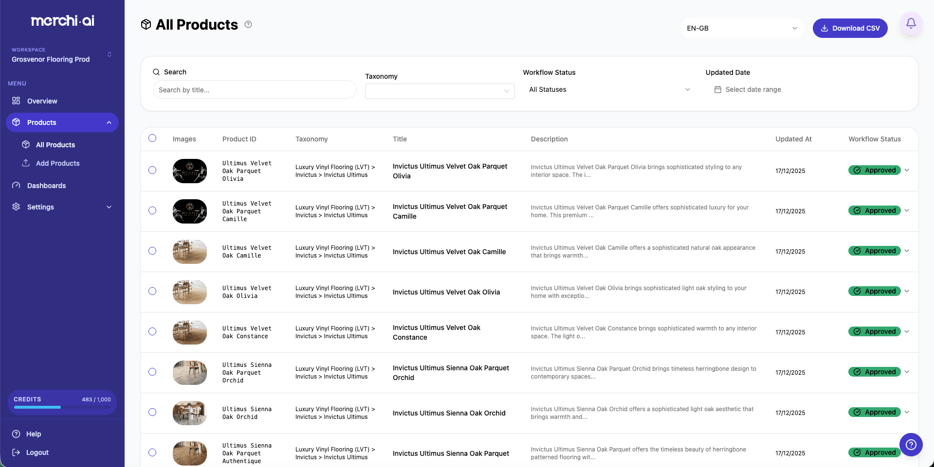 merchi.ai screenshot 2