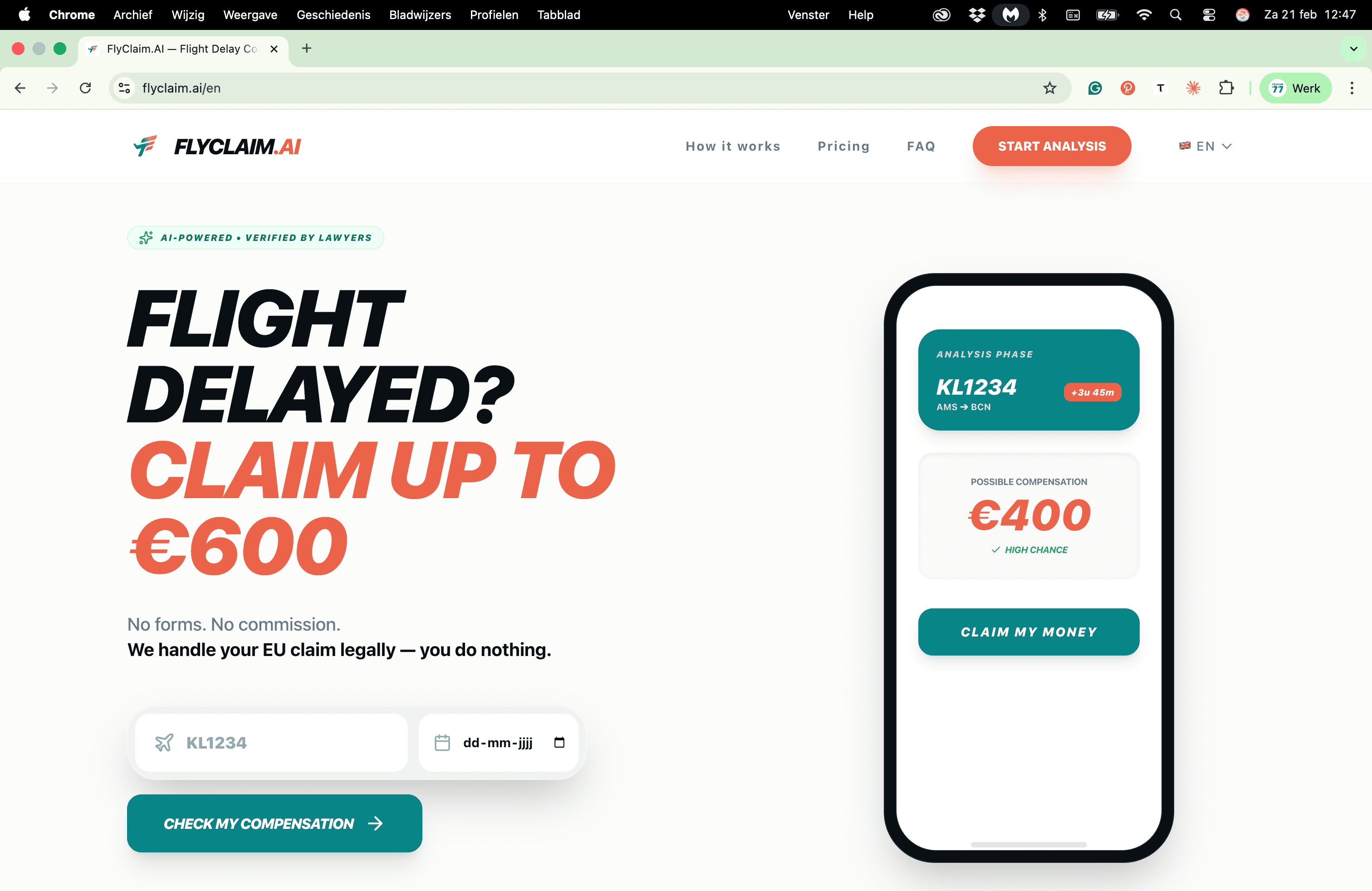 FlyClaim.AI screenshot 1