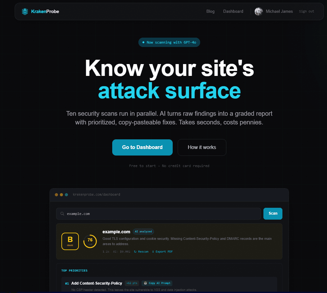 KrakenProbe screenshot 2