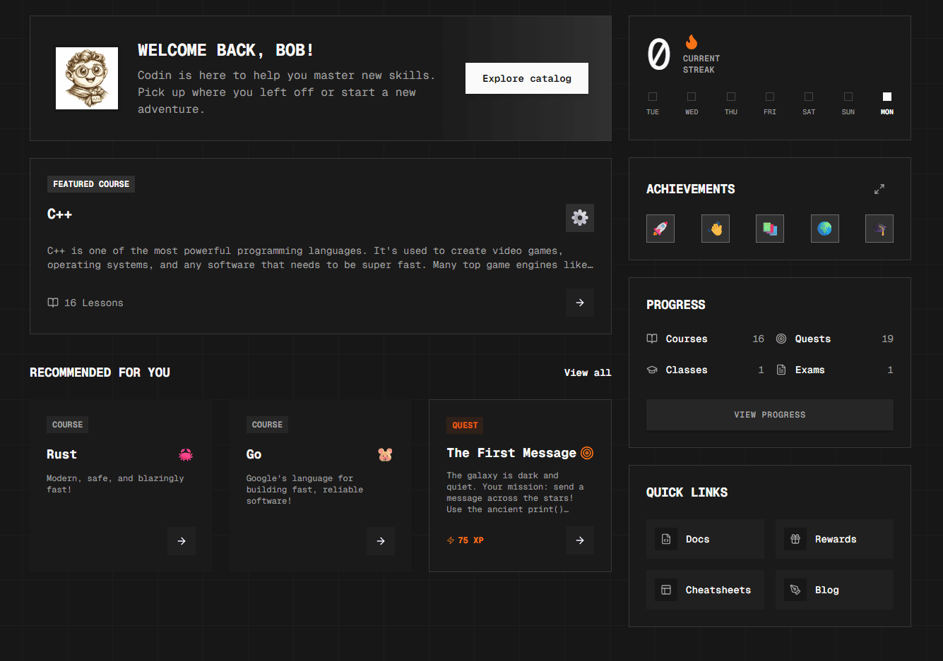 Go from 0 to Hero on Codelang screenshot 3