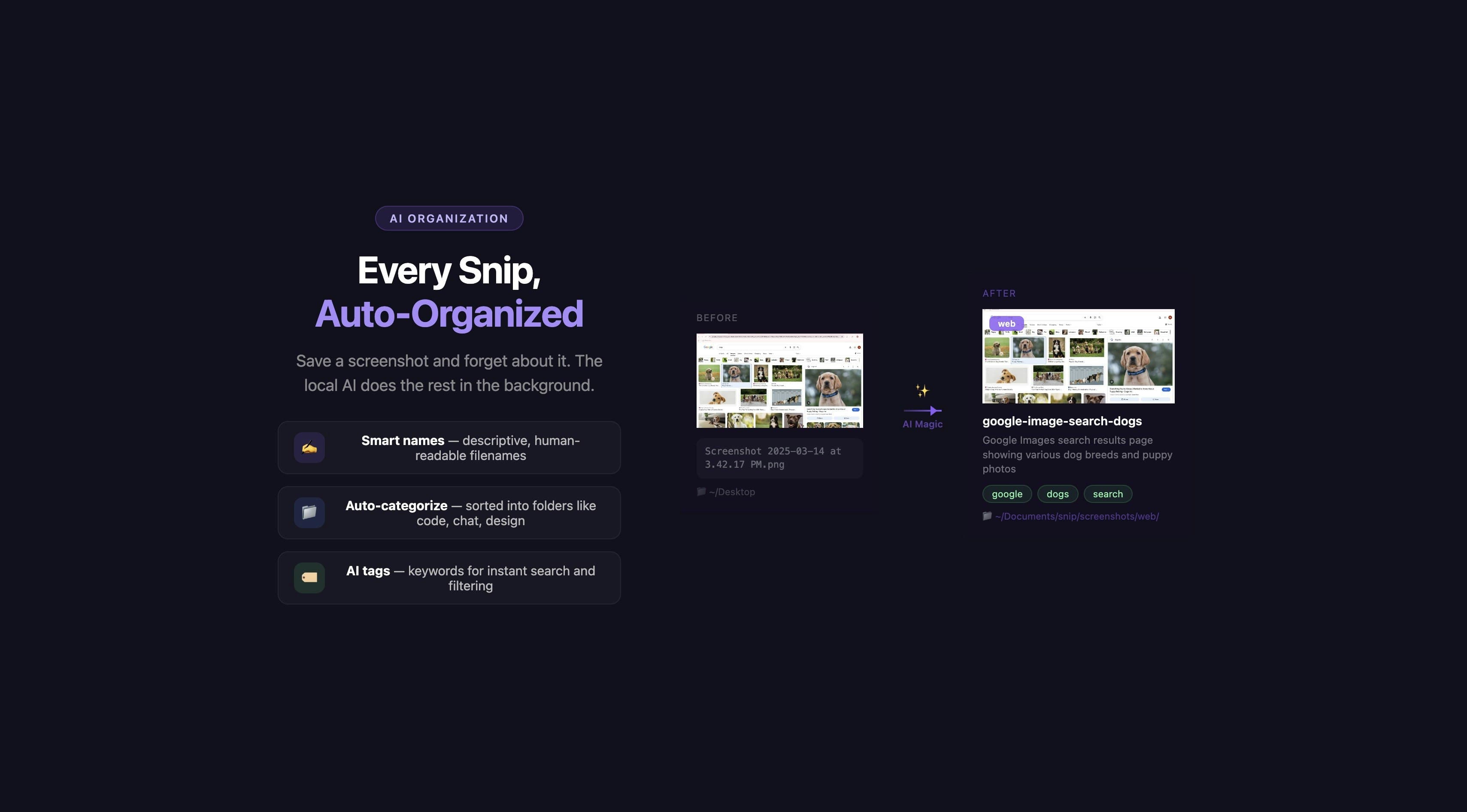 Snip - AI-powered macOS Screenshot Tool screenshot 4