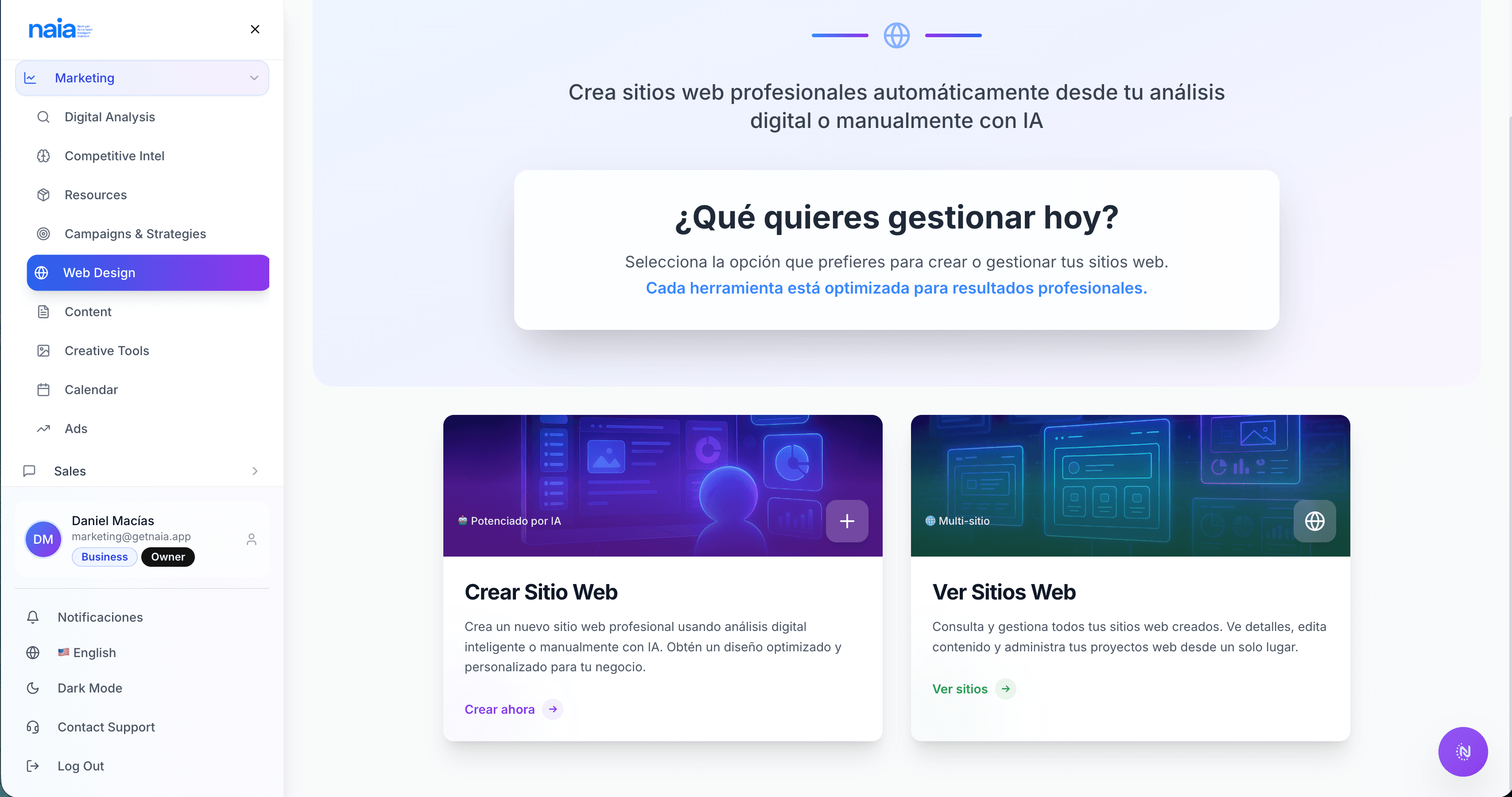 Naia: AI Marketing & Sales screenshot 4