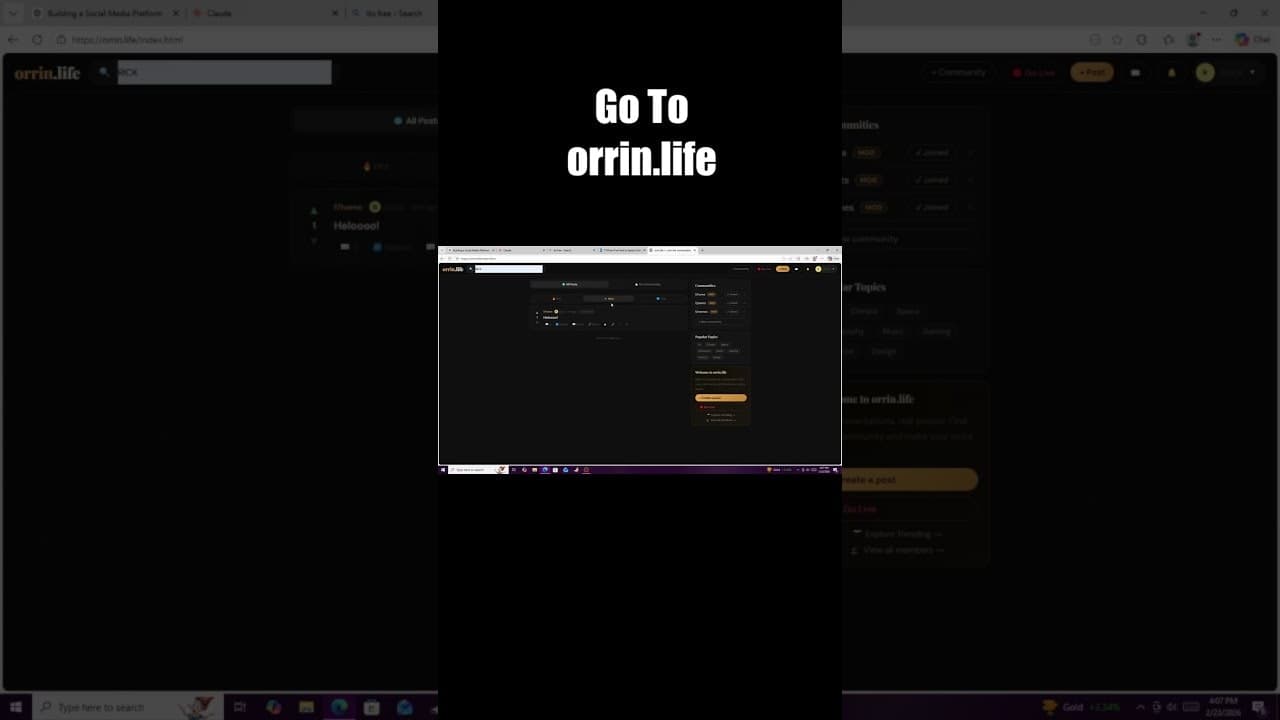 orrin.life — Join the conversation screenshot 1