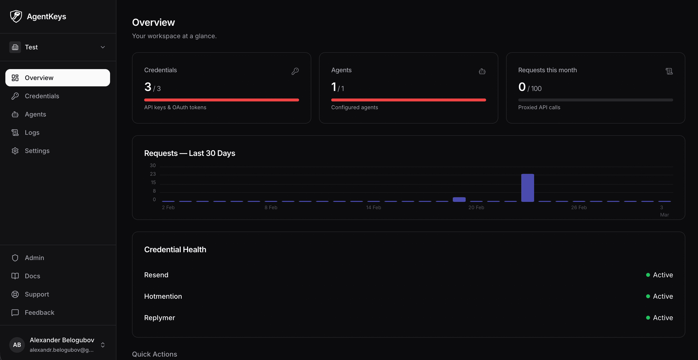 AgentKeys screenshot 2