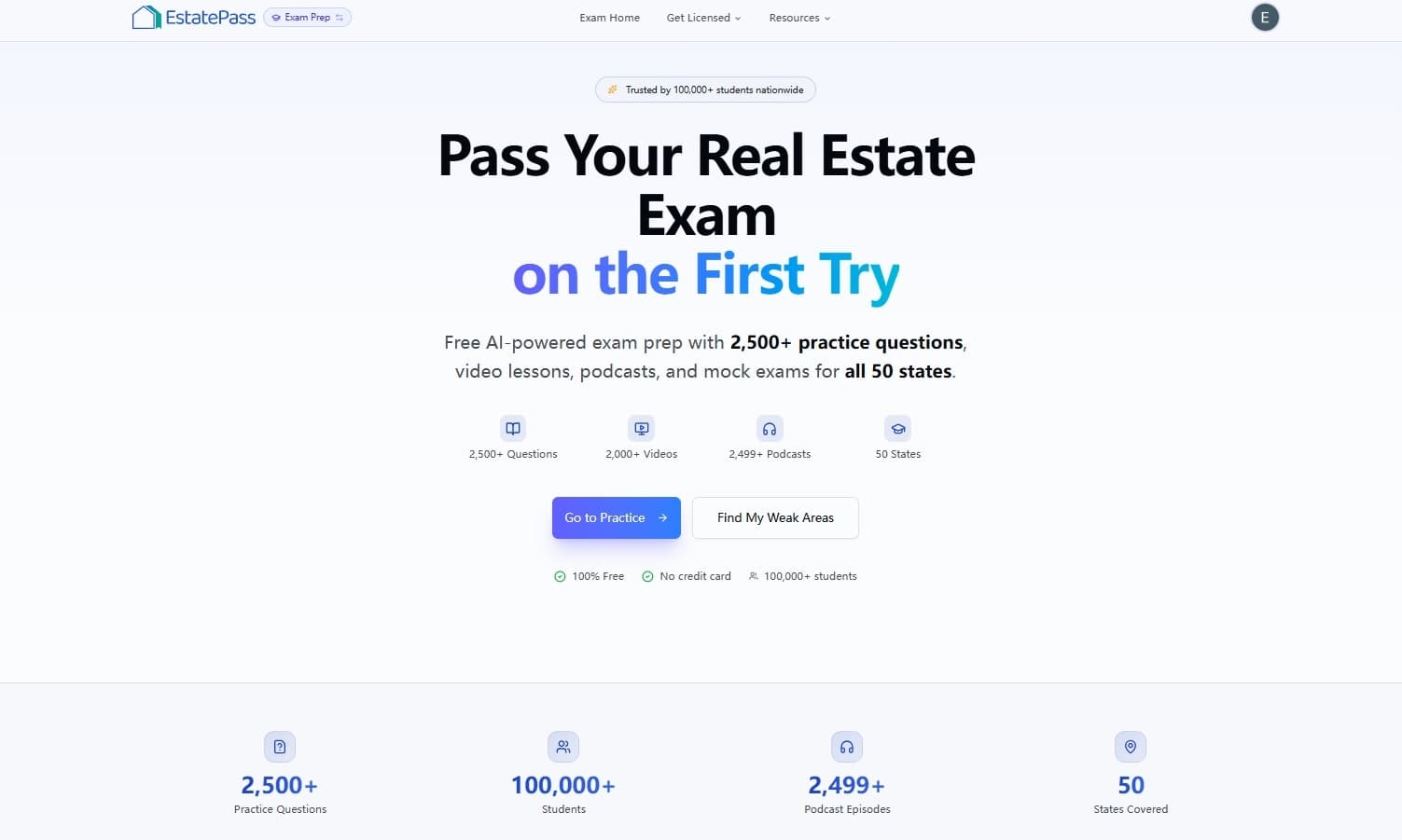 EstatePass: AI Exam Prep + Agent Tools screenshot 3