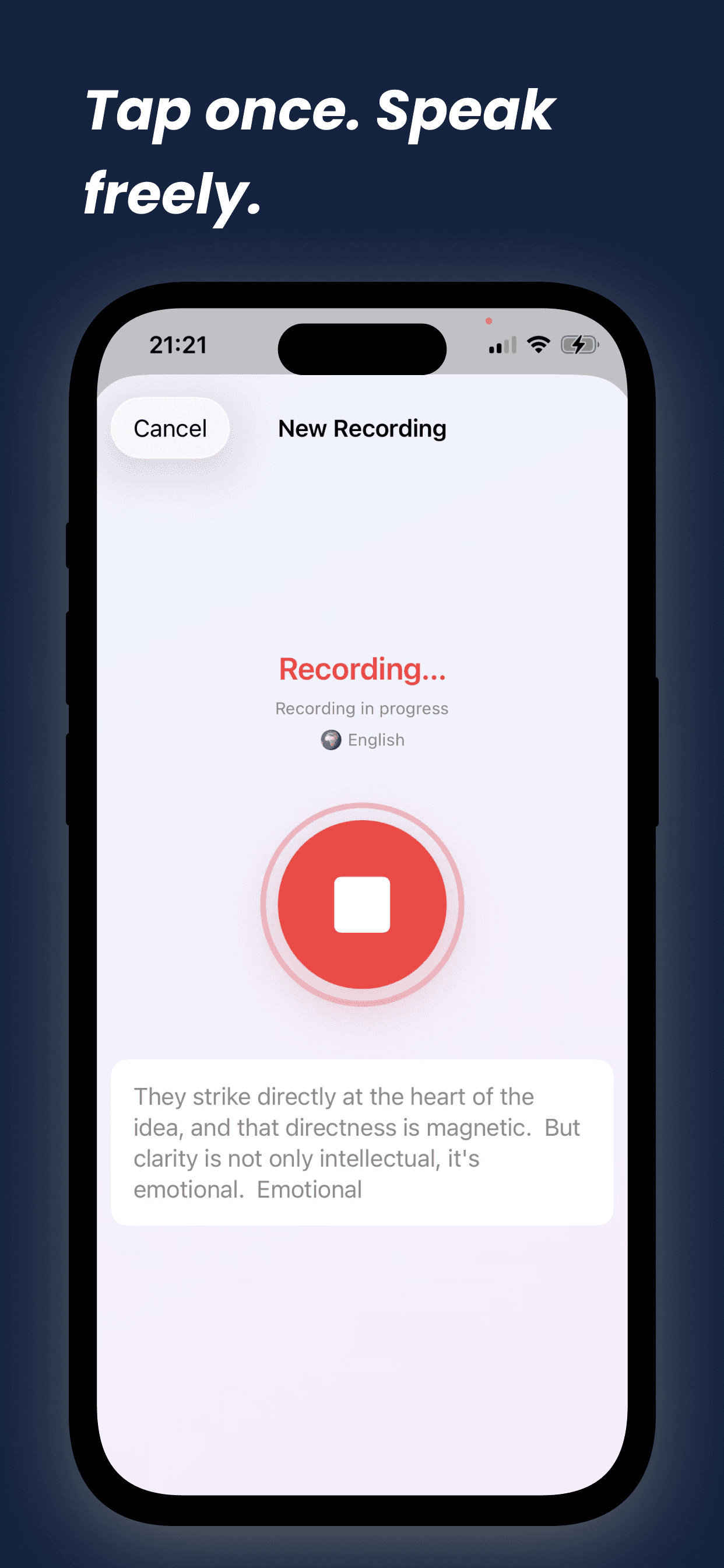 QuickDo — Voice Notes, Perfectly Written screenshot 1