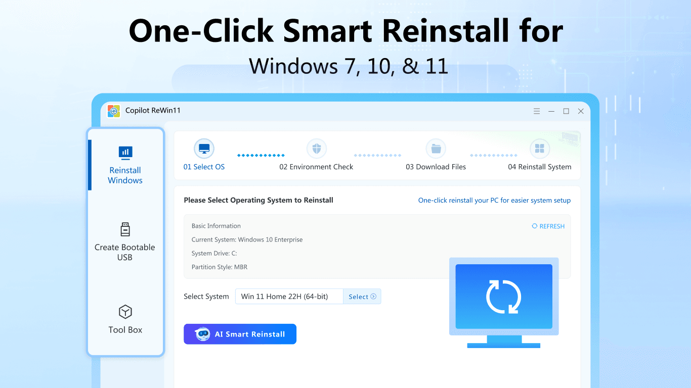 System Reinstaller Pro screenshot 1