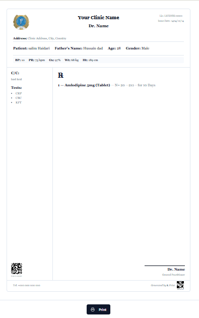 ℞ Print screenshot 1