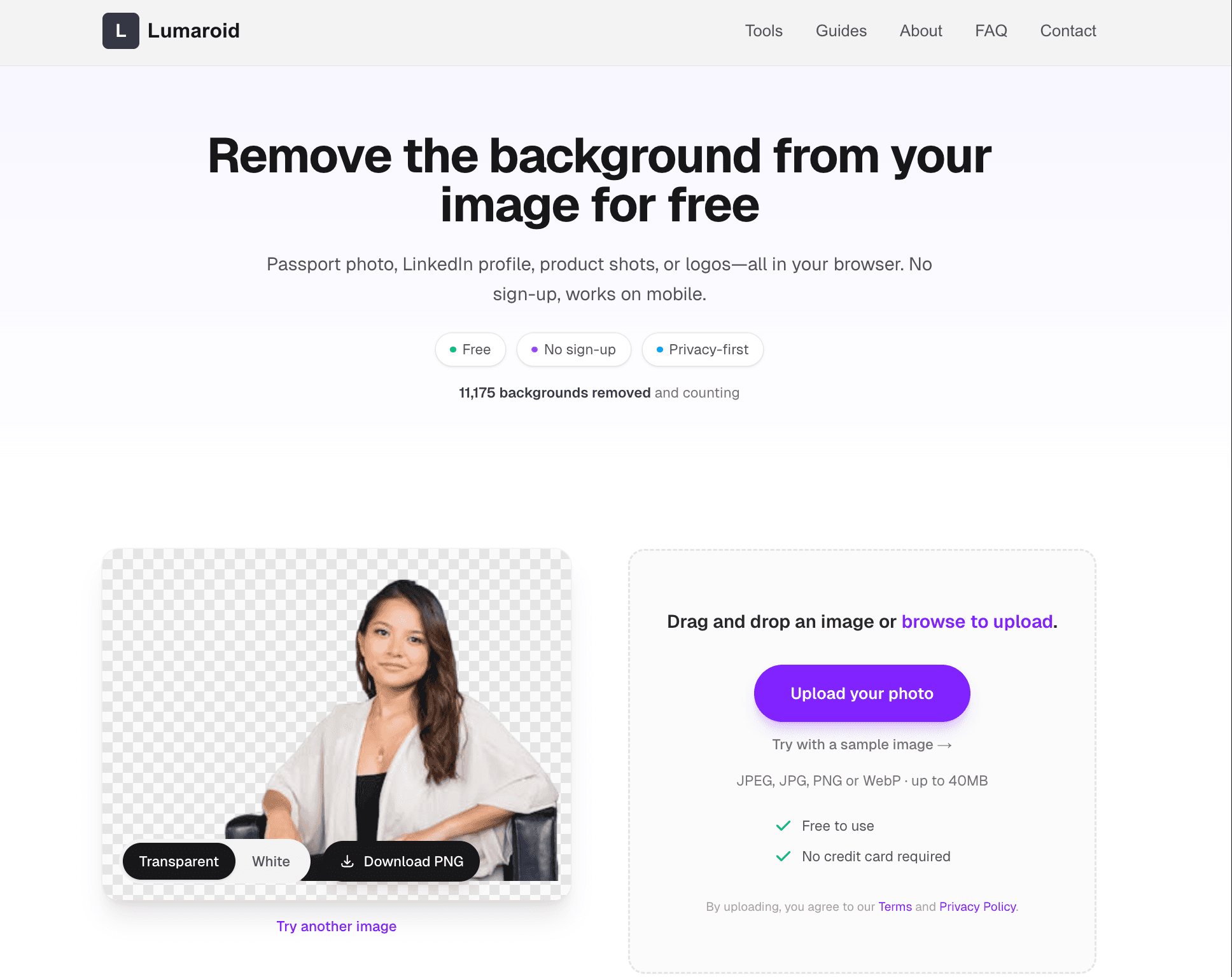 Lumaroid - Free Online Tools screenshot 2